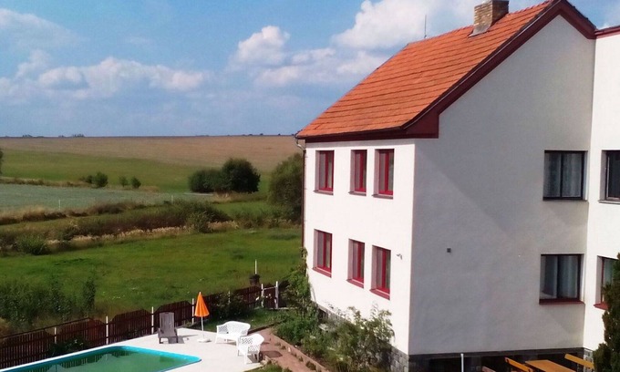 Skrychov u Malsic Villa | Beautiful private villa with private pool, WIFI, TV, terrace, pets allowed, panoramic view, parking