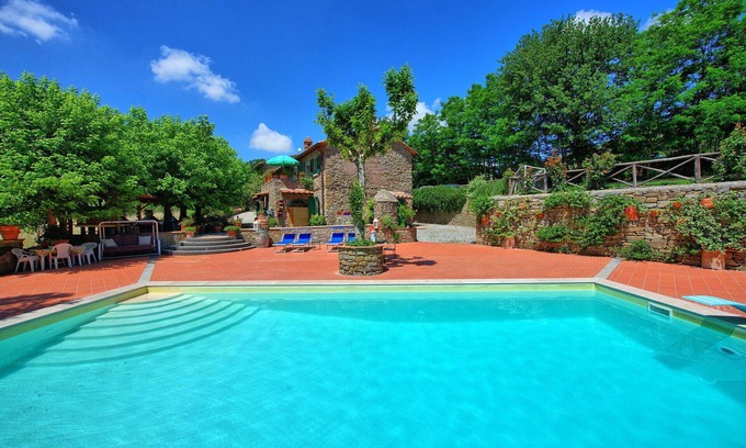 San Pietro a Cegliolo Villa | Beautiful private villa with WIFI, private pool, A/C, TV and panoramic view, close to Cortona