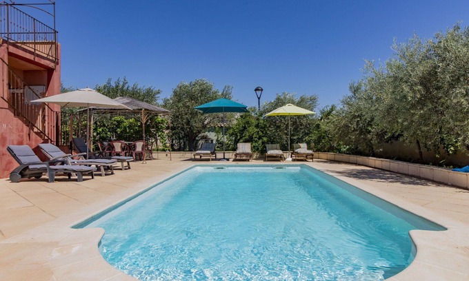 Caromb House | Beautiful private villa for 8 people with A/C, private pool, WIFI, TV, terrace and parking