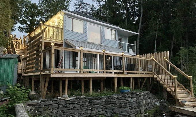 Campbellford Cottage | Beautiful Private Waterfront Cozy Cottage with private dock and fall colour view