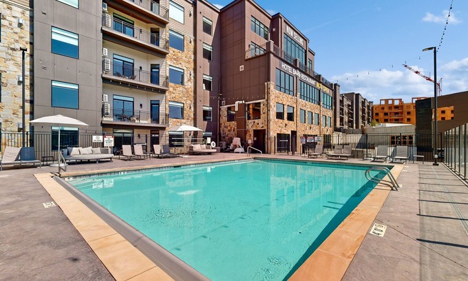 Park City Condo | Beautiful resort condo with pool, gym and mountain views