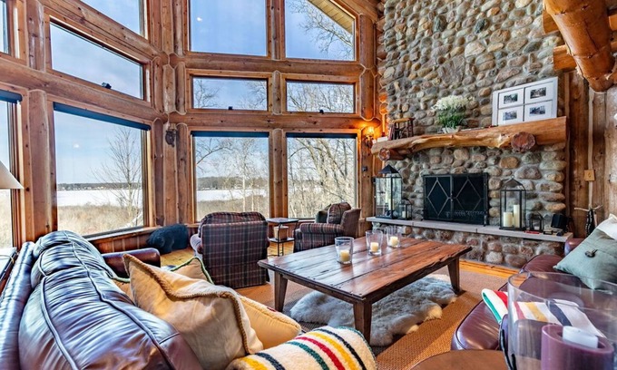 Frontier Cabin | Beautiful Rustic Lakehouse in Michigan, gorgeous views and total relaxation