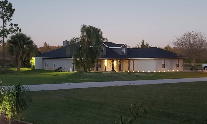 Placid Lakes House | Beautiful spacious and unique house on canal close to Lake June, family friendly