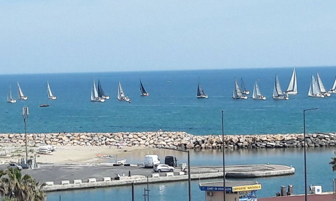 La Jetee Apartment | Beautiful T2 facing sea, port and beach in Canet furnished to nine apartment redone total
