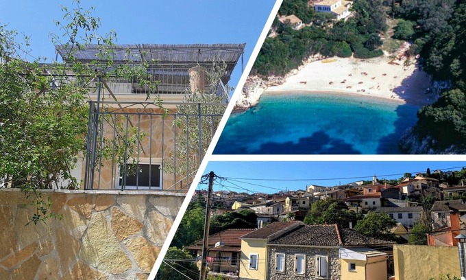 Liapades House | Beautiful, traditional vacation home w. large terrace, quiet & close to the beach-4 pers.
