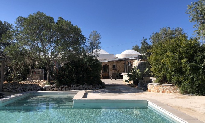 Ostuni Villa | Beautiful Trullo Private Pool Sauna Large rooms Convenient location