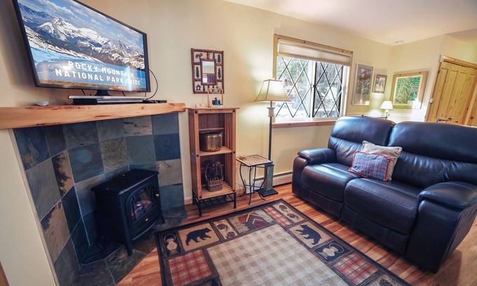 Estes Park Condo | Beautiful Two Person Suite on the Banks of Fall River