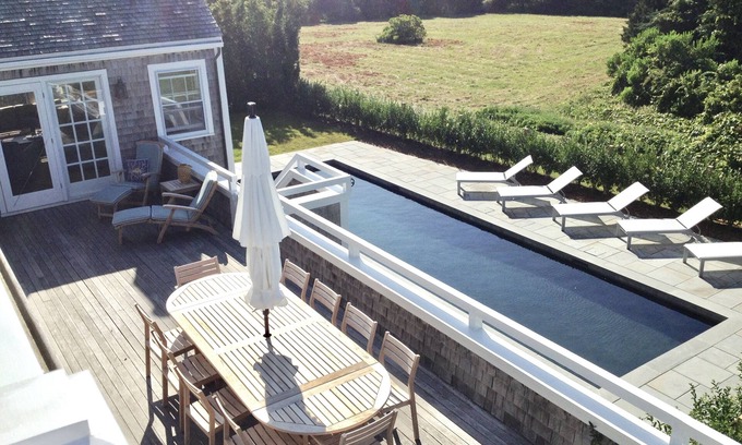 Shawkemo House | Beautiful vacation home with pool and private beach access