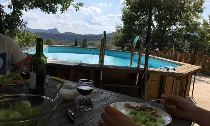 Chambonas House | Beautiful view just a stone's throw from the center of Les Vans