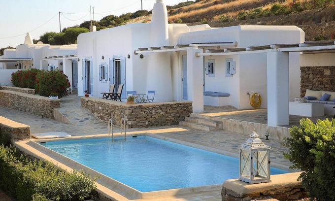 Drios Villa | Beautiful villa with private pool and panoramic sea view of Golden Beach