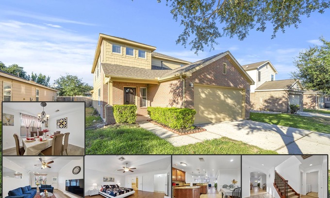 Houston House | Beautiful & Wide House 4Bedroom near IAH Airport