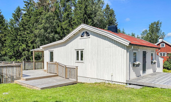 Harryda House | Beautiful wooden house with large wooden terrace in wonderful nature.
