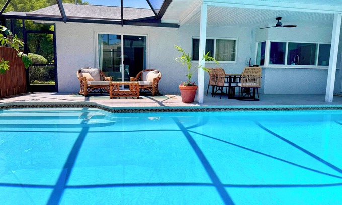 Indialantic House | Beautifully renovated Indiatlantic 3-bedroom house with private heated pool!