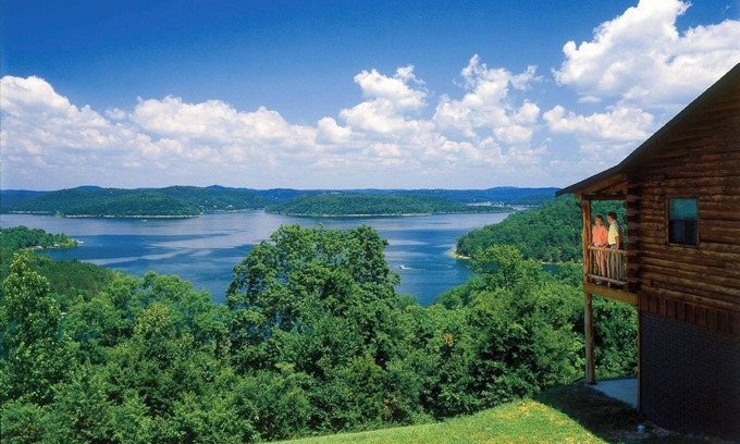 Sylvan Shores Cabin | Beaver Lake View Cabin with Lake Access, Boat Dock, Boat Slips, Incredible View
