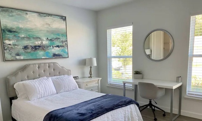 College Park Apartment | Bedroom suite w/private entrance