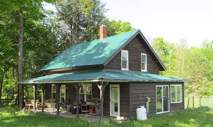 Malone House | Bela's Bungalow at Titus Mountain Family Ski Area and the Salmon River.