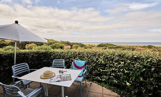 Colleville-sur-Mer Apartment | Belambra Clubs Résidence Colleville-sur-Mer - Omaha Beach - Essential Bungalow 2 Bedrooms 5 People Terrace View