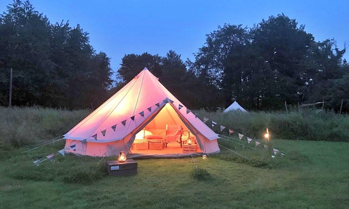 Swannington Ski Chalet | Bell Tent Retreat in Norfolk Countryside