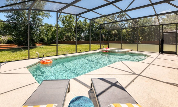 Bellavida Villa | Bellavida Resort 6BR Villa w/Relaxing Pool, Spa & Movies near Disney