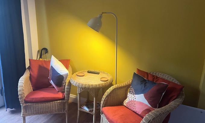 Seaford Apartment | Bespoke studio with patio, driveway parking, sea, South Downs on the doorstep,
