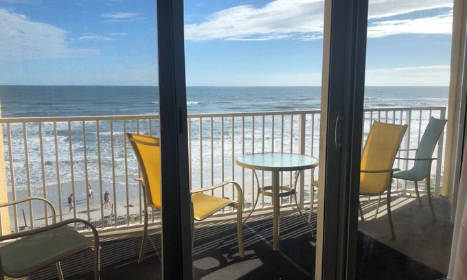 New Smyrna Beach Condo | BEST OF BOTH WORLDS! Flagler Ave restaurants, bars, shops & direct ocean front