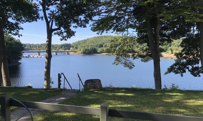 Northville House | BEST OF BOTH WORLDS! Ranch home located directly on the Great Lake Sacandaga