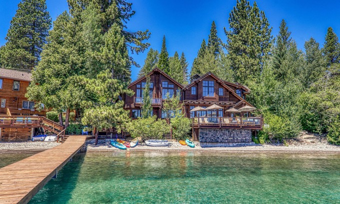 Carnelian Bay House | Beyond the Blue Lakefront Escape by Tahoe Getaways - Pet Friendly, 6BR with Pier, Buoy & Hot Tub