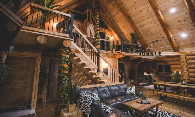 Saint-Philemon Cabin | BIENVENUE DANS LA JUNGLE - CHALET EN BOIS ROND