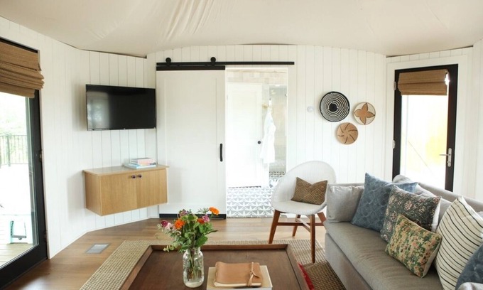 Fentress House | Big Dipper Safari Tent at Wahwahtaysee Resort on the San Marcos River