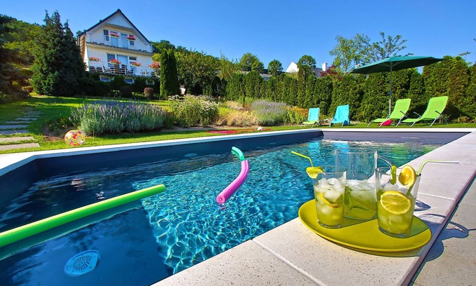 Balatonfured Villa | Big garden, pool and wonderful view of the lake Balaton