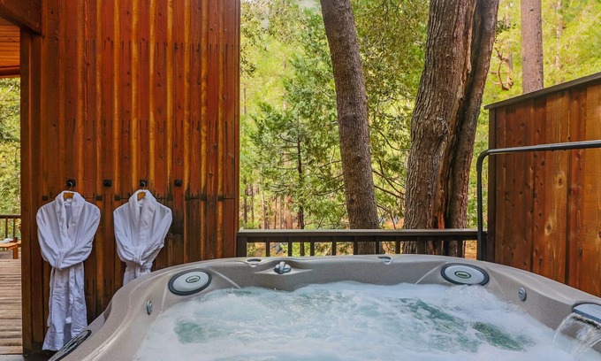 Fern Valley Cabin | Big Rock Creek Lodge: Mountain Retreat w/Views, Spa, On Creek, Pet Friendly