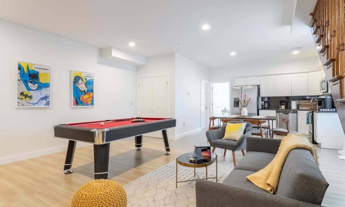 Chinatown Apartment | Billiards 3BR Apt in Walk-up w Laundry