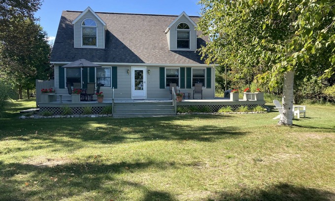 Lake Township Cottage | BIRCH POINT on LONG LAKE-AWESOME WATERFRONT SETTING-SLEEPING BEAR DUNES