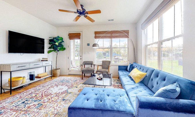 Millville House | Bishops Landing townhome with private washer/dryer, shared pool, tennis, gym