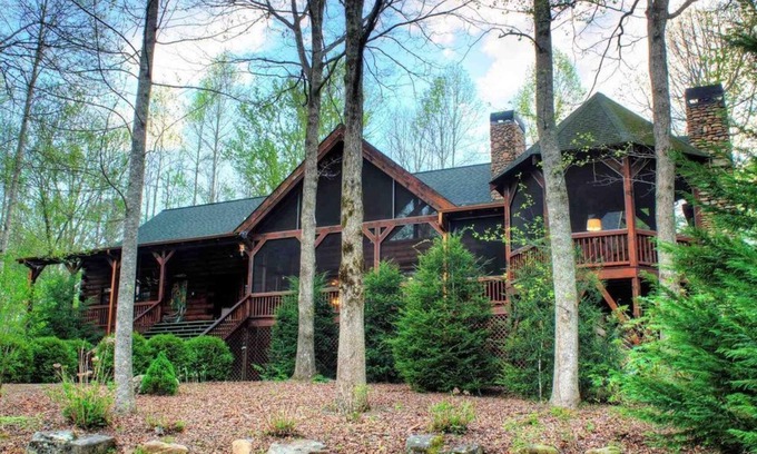 Epworth Cabin | Black Bear River Lodge | Pet Friendly | Hot Tub | Creek Access
