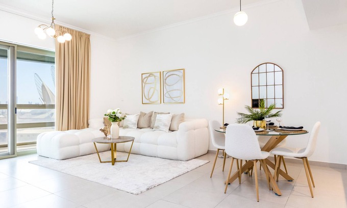 Saadiyat Cultural District Apartment | Bloomfields 1Br Azure Stay Ajwan Soul Beach Access