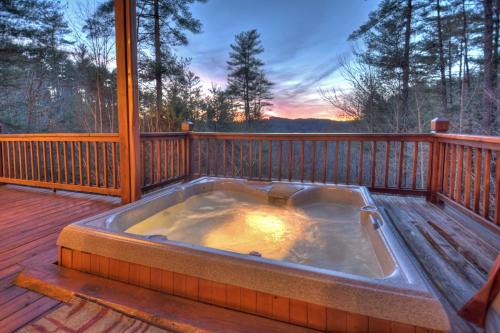Morganton House | Blue Ridge Bliss - Hot tub lush views and games