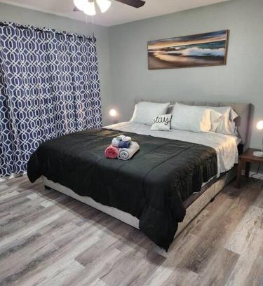 Braeswood Place Apartment | Blue Shark *B2* @ Bellaire 1BR King Apartment Near Medical Center