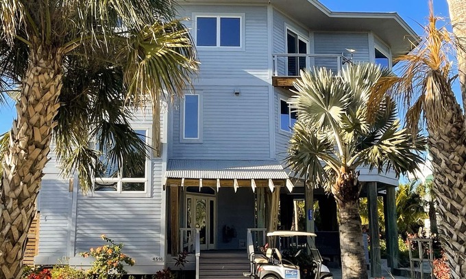 Jose's Hideaway House | Bluefin Beach House, Luxury Home with Pool & Spa on North Captiva, 2 Golf Carts