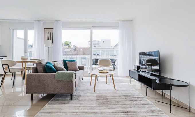 Basel Apartment | Blueground | Am Ring, private w/d, furnished