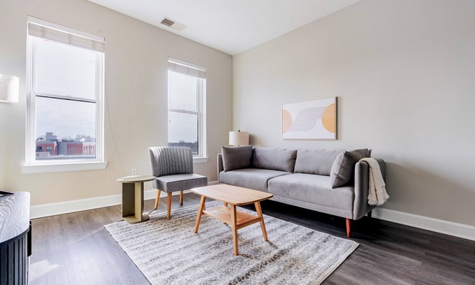 Bethesda Apartment | Blueground | Bethesda, gym & w/d, nr Bethesda Row