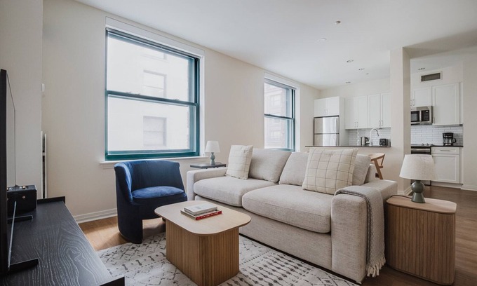 Downtown Boston Apartment | Blueground | Financial District, washer, nr Boston Harbor
