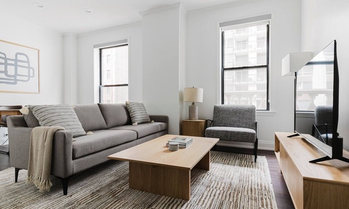 Streeterville Apartment | Blueground | Gold Coast, rooftop & gym, nr Hancock