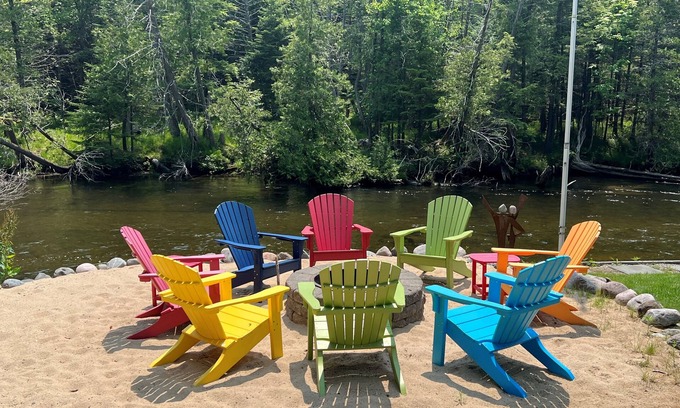 Mayfield House | Boardman River, Firepit, Game Room, Hot tub, Sauna