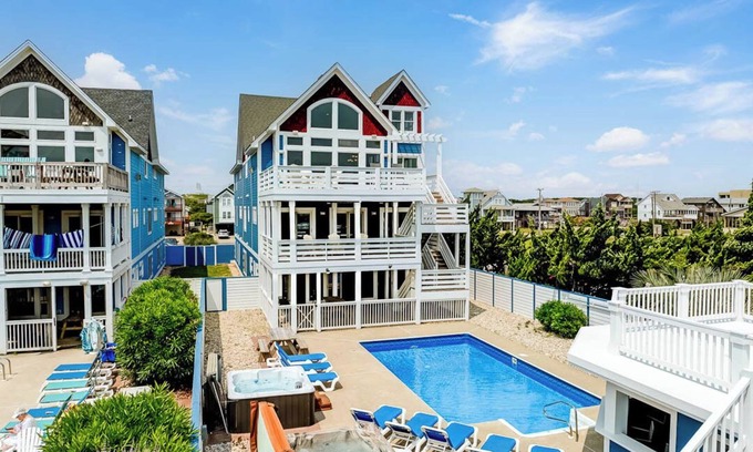 Kill Devil Hills House | Boardwalk | Oceanfront | Private Pool, Hot Tub, Dog Friendly | Kill Devil Hills
