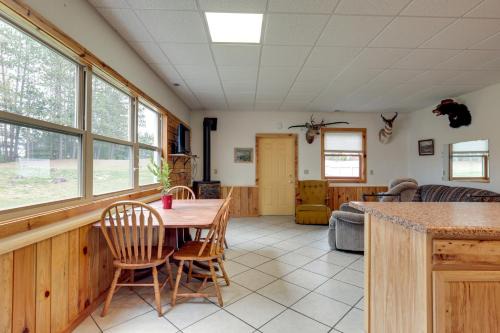 Rhinelander House | Boat Dock and Fire Pit Lakefront Monico Home!