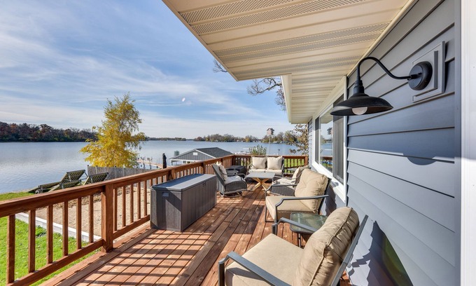 Fox Lake House | Boat, Fish & Swim: Waterfront Fox Lake Gem!