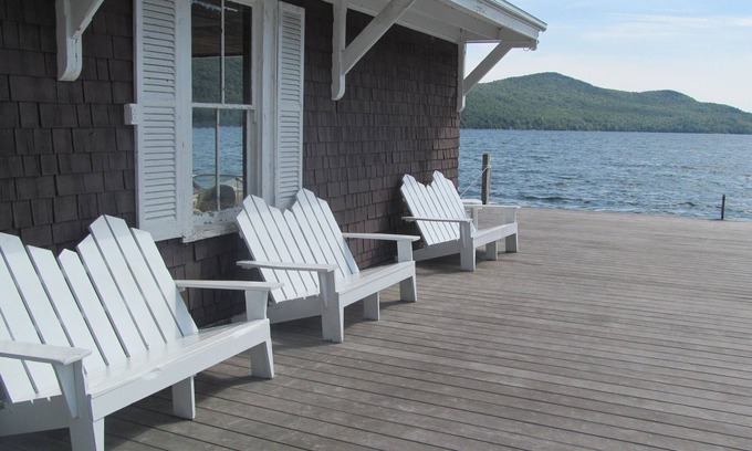 North Lake George House | BOATHOUSE with the Best View on northern Lake George!