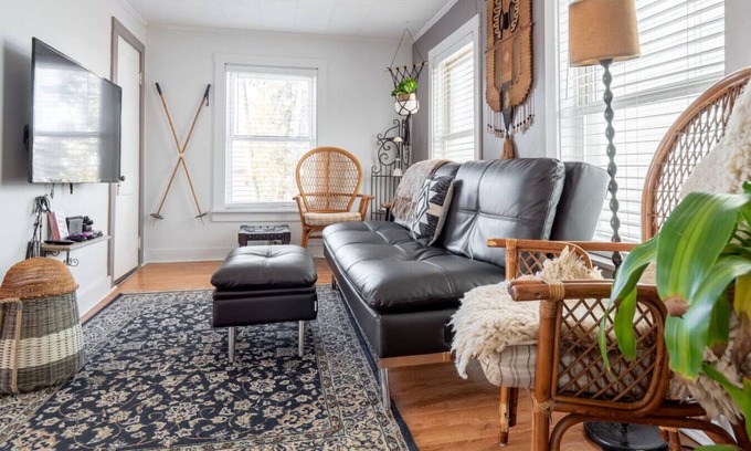 Winooski Apartment | Bohemian Penthouse | 1min Walk Restaurants + Shops