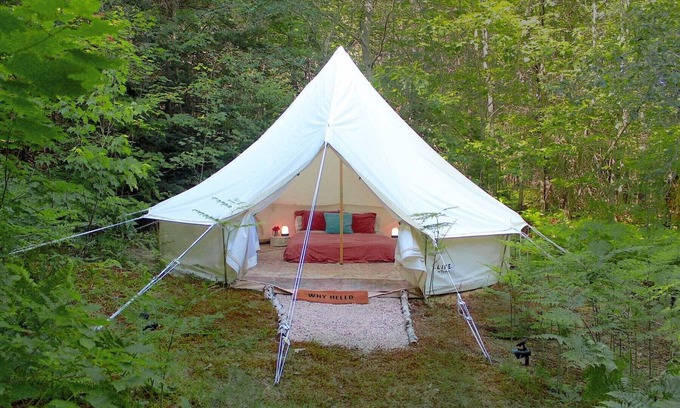 Unorganized Centre Parry Sound RV Rental | Boho Bell Tent: BLISS IN THE FOREST